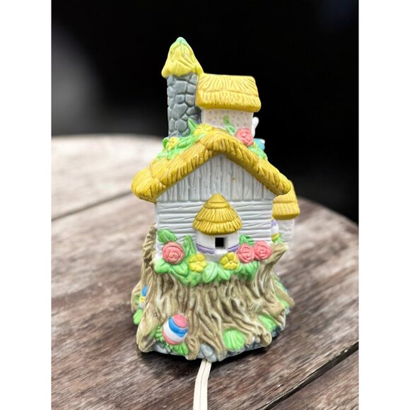 Vintage Easter Jubilee Lighted Easter Bunny Village House - Picture 5 of 10